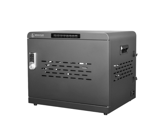 Armario cargador USB-C 1000 W para 16 portátiles y tablets - Gestión remota - cerradura con código digital