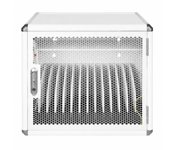 Charging cabinet BRV12v2T for 12 tablets or laptops up to 16 inches - with timer - white