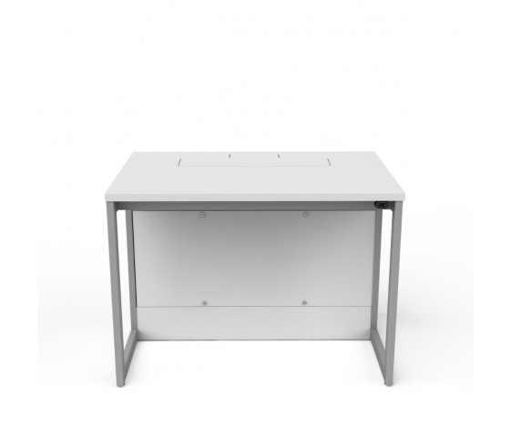 Datorbord P1 med 1 elektriskt pop-up monitorhus - 70 (B) x 75 (D) cm