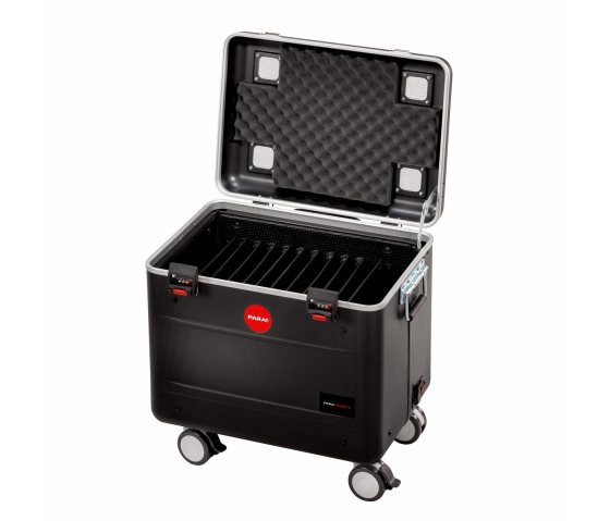 PARAT® TC10 TwinCharge Tablet Case for 10 tablets up to 12.9 inches – including USB-C cables