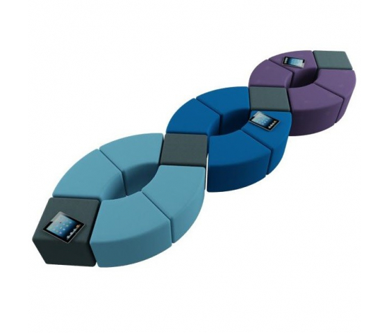 Kvilform Soft Seating 45° sits Senior 46cm hög