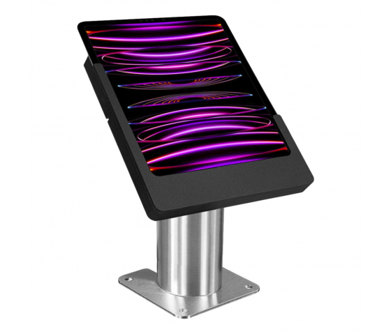 Soporte de mesa Domo Slide para iPad de 10,9 y 11 pulgadas - negro/acero inoxidable