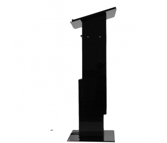Höhenverstellbares Kunststoff-Rednerpult Simple Move - schwarz