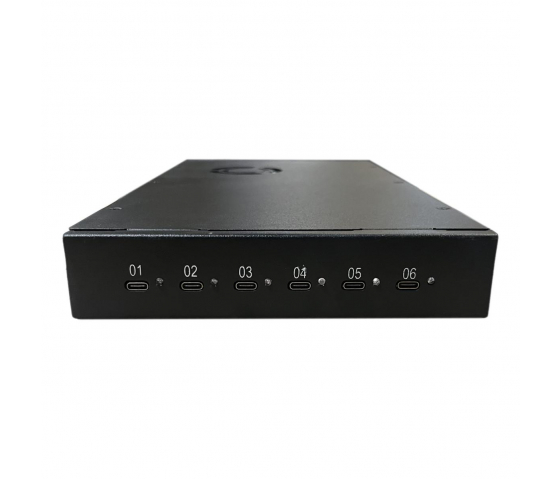 6 Ports USB-C 65W Lade-Hub