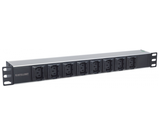 19 inch power strip PDUMHT13 for patch cabinet 1 HE with 8x C13 including cable clips