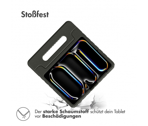 KidsCase tablethoes met handvat voor iPad Pro 13 inch (2024) - Zwart