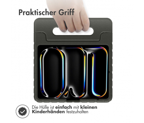 KidsCase tablethoes met handvat voor iPad Pro 13 inch (2024) - Zwart