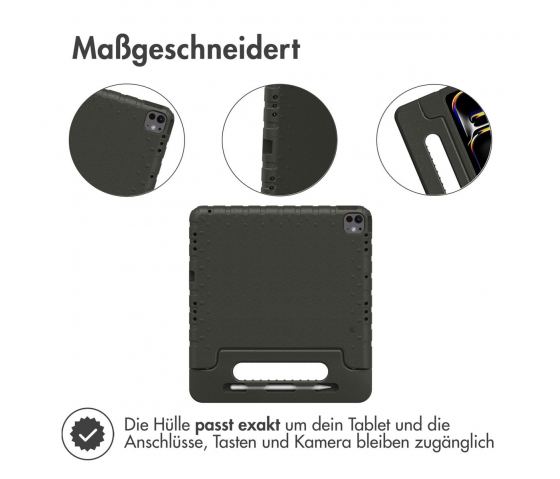 KidsCase tablethoes met handvat voor iPad Pro 13 inch (2024) - Zwart