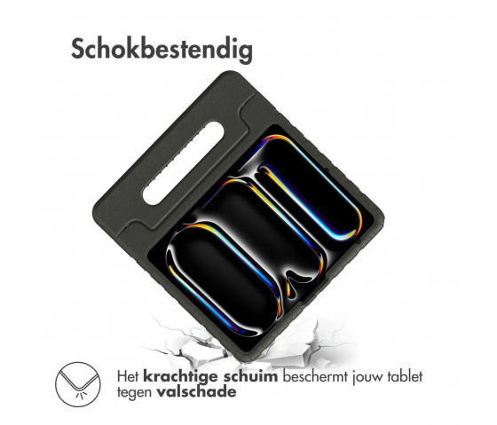 KidsCase tablethoes met handvat voor iPad Pro 13 inch (2024) - Zwart