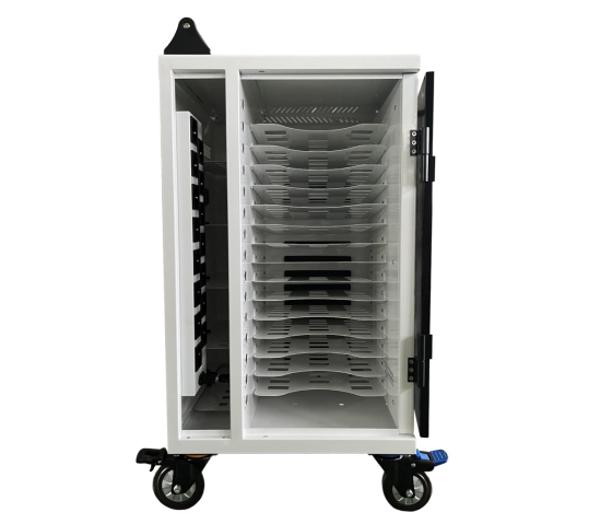PT-VERT-15 charging cart for 15 tablets & laptops up to 17 inches - USB-C cables included