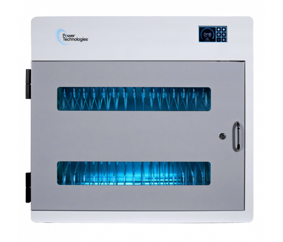 Clean-N-Charge disinfection and charging cabinet for 18 devices up to 14 inches