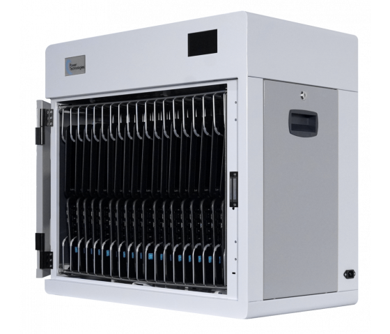 Clean-N-Charge disinfection and charging cabinet for 18 devices up to 14 inches