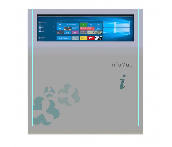 Chiosco informazioni digitali Roma 55 pollici touchscreen