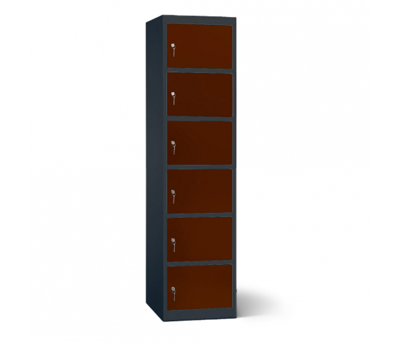 Accu's & Mobiele apparaten oplaadlocker - 6 compartimenten