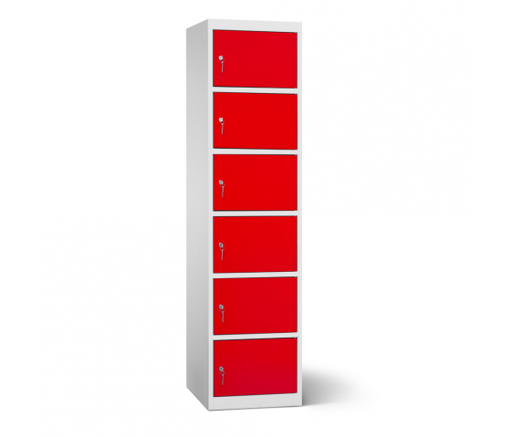 Accu's & Mobiele apparaten oplaadlocker - 6 compartimenten