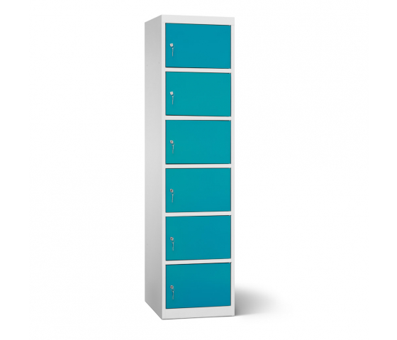 Accu's & Mobiele apparaten oplaadlocker - 6 compartimenten