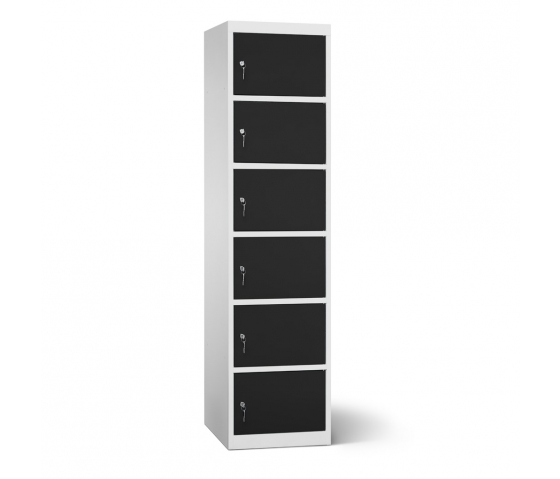 Accu's & Mobiele apparaten oplaadlocker - 6 compartimenten