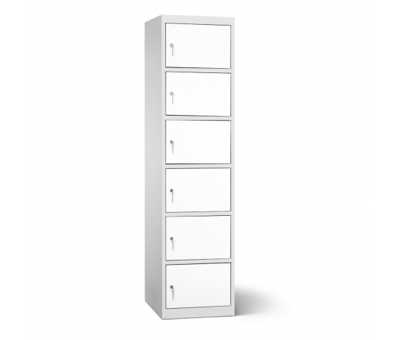 Accu's & Mobiele apparaten oplaadlocker - 6 compartimenten