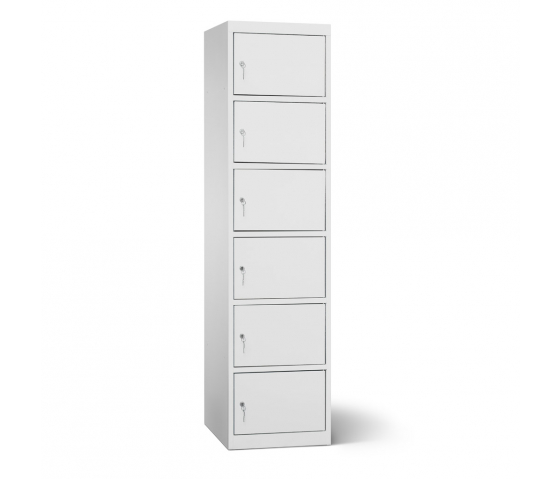 Accu's & Mobiele apparaten oplaadlocker - 6 compartimenten