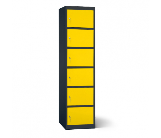 Accu's & Mobiele apparaten oplaadlocker - 6 compartimenten