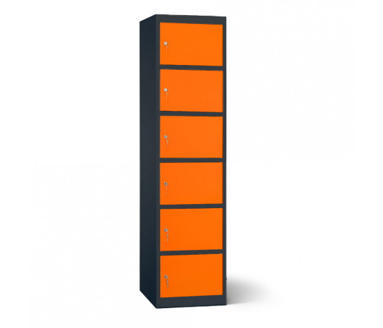 Accu's & Mobiele apparaten oplaadlocker - 6 compartimenten