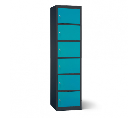 Accu's & Mobiele apparaten oplaadlocker - 6 compartimenten