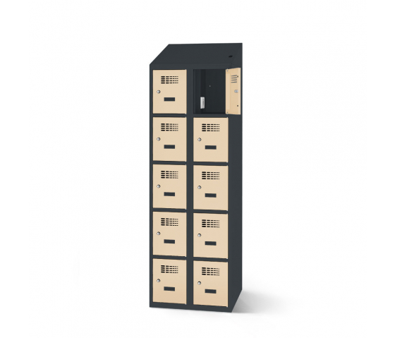 Armario de carga con 10 compartimentos - 80cm de ancho - RS8025