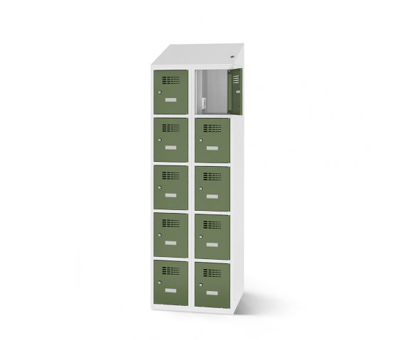 Armario de carga con 10 compartimentos - 80cm de ancho - RS8025