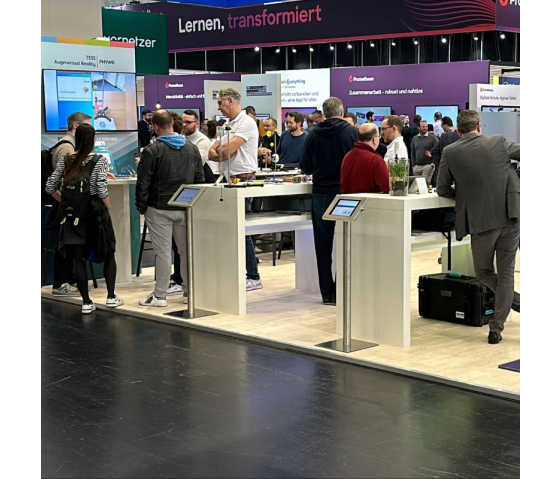 Tablet floor stand Securo L for 12-13 inch tablets - stainless steel