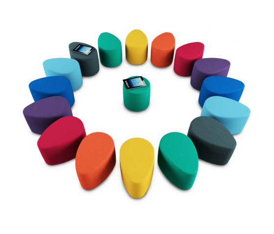 Soft Seating flower petal seat Junior 35 cm high