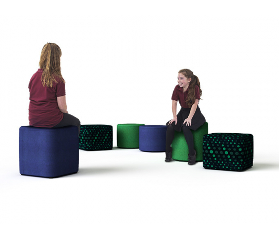 Okrągłe siedzisko Soft Seating Senior o wysokości 46 cm