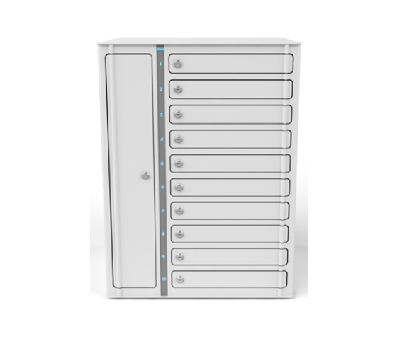 Zioxi Volt bay Chromebook charging locker VCB1-10S-M-K for 10 Chromebooks up to 14 inch - key lock - connector block