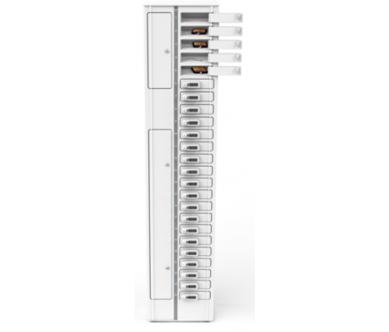 Zioxi Volt bay szafka do ładowania smartfonów VSP1-24S-UC-K na 24 smartfony do 7 cali - blokada klawiszy - blokada klawiszy USB-C