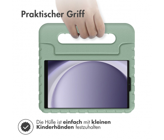KidsCase Tablet-Tasche mit Griff für Samsung Galaxy Tab A9 8.7 Zoll - Olivgrün