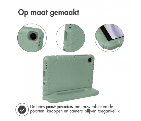 KidsCase tablethoes met handvat voor Samsung Galaxy Tab A9 8.7 inch - Olijfgroen