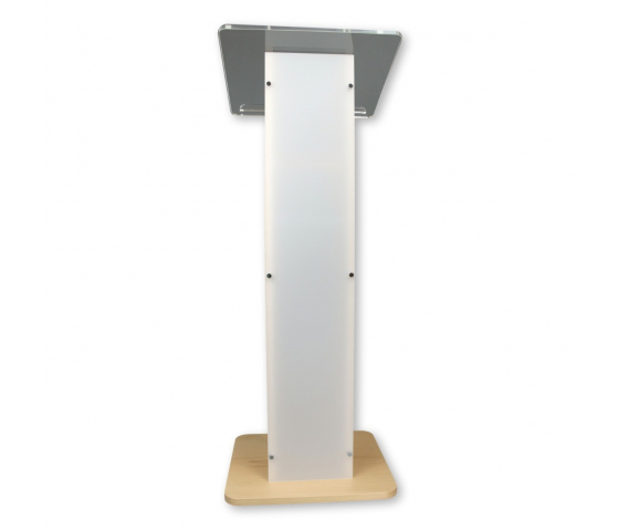 Acrylic/wood lectern Sapphire – oak colour