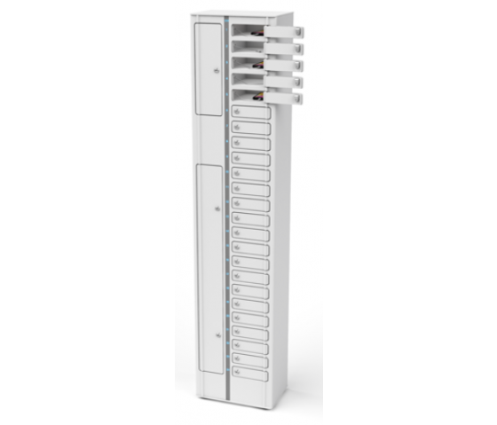 Zioxi Volt bay szafka do ładowania smartfonów VSP1-24S-UC-K na 24 smartfony do 7 cali - blokada klawiszy - blokada klawiszy USB-C