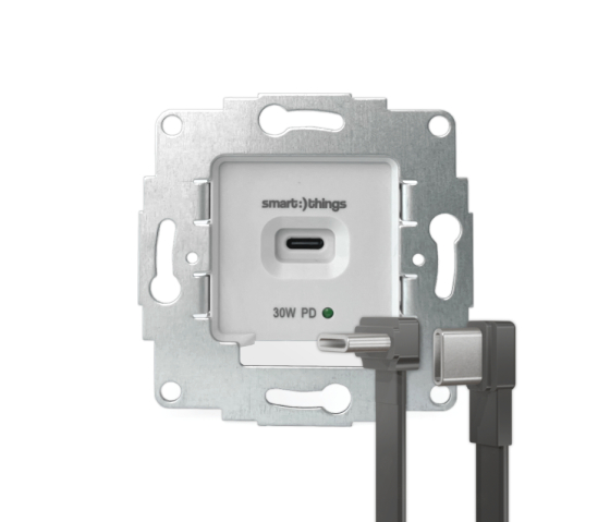 USB-C Einbau-Netzteil 30W mit 25cm Kabel - sCharge 230V