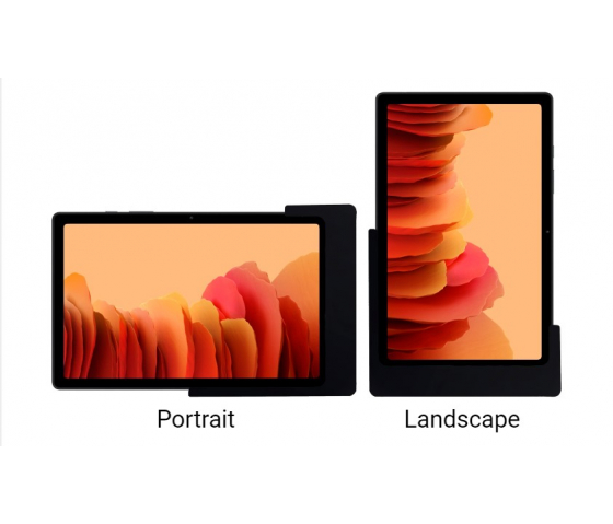 Domo Slide Wandhalterung mit Ladefunktion für Samsung Galaxy Tab A7 10.4 Zoll Tablet - Schwarz