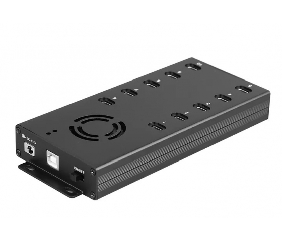 10 Ports USB-C USB 3.0 12W Lade- und Synchronisations-Hub