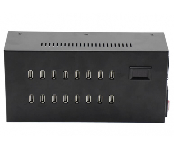 16 Ports USB-A 12W Desktop-Ladehub