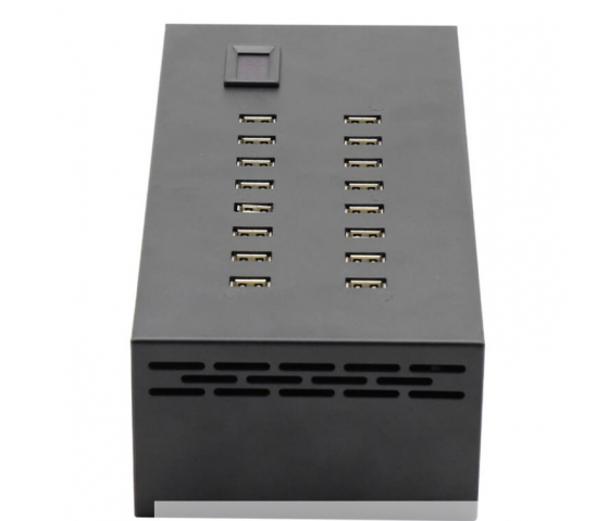 16 portar USB-A 12W laddningshubb för skrivbordet
