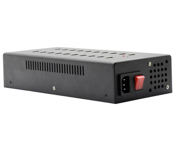 20 Ports USB-A 12W Desktop-Ladehub - LED-Anzeigen