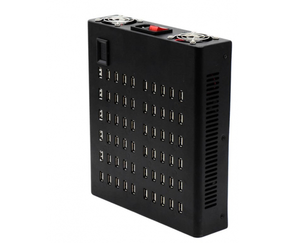 60 porte USB-A 10W opladningshub til skrivebord