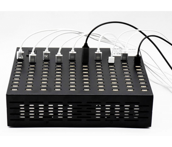 100 Ports USB-A 8,5 W Desktop-Ladehub