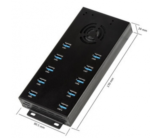 10 Ports USB-A USB 3.0 10W Lade- und Synchronisations-Hub