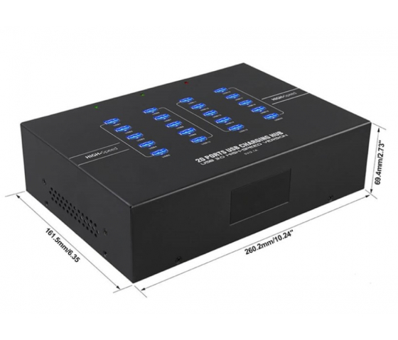 20 Ports USB-A USB 3.0 12W Lade- und Synchronisations-Hub