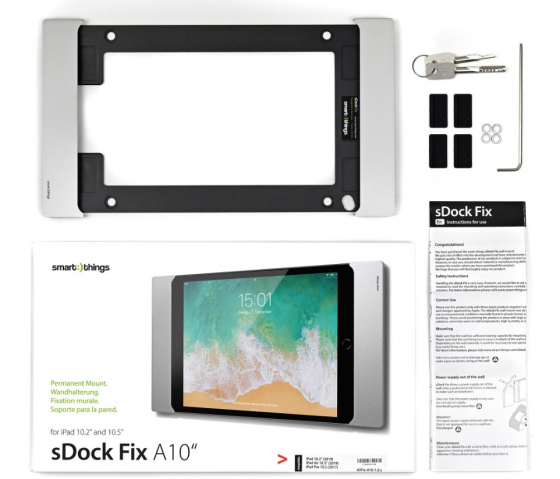 iPad wandhouder sDock Fix A10 - zilver