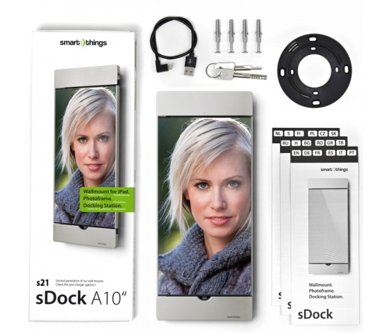 iPad Wandhalterung sDock A10 - Silber