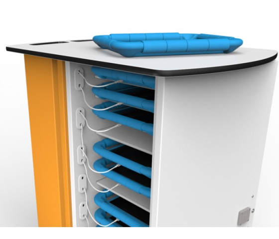 iPad onView smartControl charging trolley CHRGT-GC-15-K-O3 for 15 iPads in large sleeves - key lock